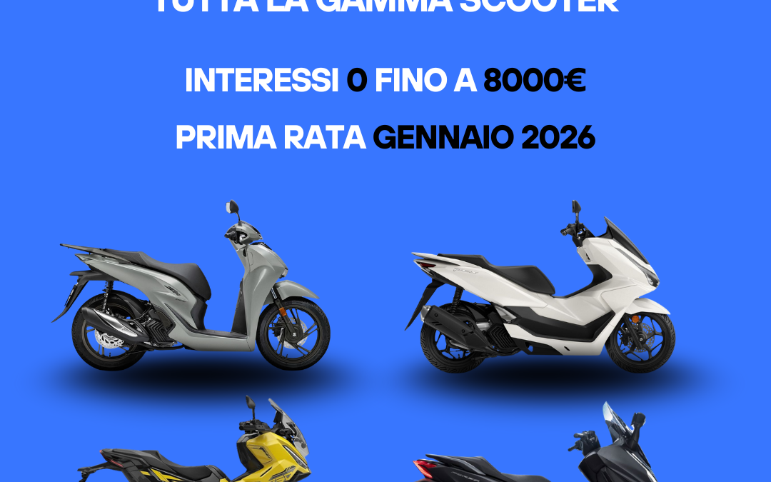 Settembre da urlo a Mannarini: finanziamento a interessi zero su scooter, Hornet 1000 e Africa Twin!